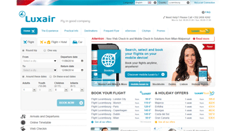Luxair Website